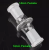 유리 어댑터 10mm 14mm 남성 18mm 여성 물 담뱃대 감속기 커넥터는 오일 리그 봉에 대한 봉 파이프 어댑터를 드롭 다운