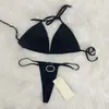 Sexy Desginer Badmode Voor Vrouwen T-back Bikini Badpak Met Kristallen Merk Zwemrok Strand Een stuk Pakken S-XL