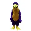 Halloween paars Eagle Mascotte Kostuum Hoge Kwaliteit Cartoon Pluche Dier Anime Thema Karakter Volwassen maat Kerst Carnaval Festival Fancy Dress