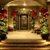 Couronnes de fleurs décoratives AndLED Guirlande de décoration blanche de Noël avec des boules colorées Lumières Petit décor à la maison Real WreathDecorative