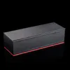 5 Slots Carbon Fiber Watch Box Organizer Black Case Storage Men's Display Gift 220428