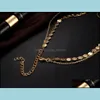 Colliers pendants pendentifs bijoux minimalistes rond disco ringle chain de cha￮ne d￩chirure paillettes mTI couches f￩minines