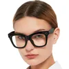 Lunettes de soleil Chiar Lunes de lecture surdimensionnées Fashion Fashion Big Frame Cat Eye Presbyopie Eyeglasses LECTEURS MAGNIFICATIONS 1SUNGLASSES 207N