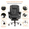 Fashion Furniture High Back Office Adjustable Ergonomic Executive PU Leather Swivel Work Lumbar Support Computer Desk Chair Footrest for Home Furniture