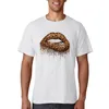 T-shirt da uomo Donna Anni '90 Leopard Lip Manica corta Vacanza al mare Stampa grafica Moda femminile Cartone animato T-shirt estiva T-shirt da uomo