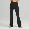 Abbigliamento yoga Grooves estate pantaloni svasati da donna di alta qualità vita alta attillati spettacolo di pancia figura sport yoga pantaloni a nove punti Semplice 22SS