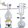 ZZKD LAB levererar 2L Short Path Distillation Komplett nyckelnyckellösningspaket med skrivbordscirkulerande vattenvakuumpump DLSB 5L Chiller