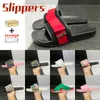 Designer tofflor Mode Mens Gummi Slides Webbsandaler Interlocking G Matelasse Röd Stripe Slide Bloom Flora Läder Män Kvinnor Ggity