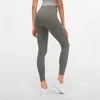 Calças ativas nuas yoga leggings L-152 cintura alta mulheres calças de fitness correndo calças esportivas sem costura esporte leggins energia ginásio roupas roupas