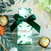 Fête d'anniversaire Fournitures De Noël Faveur De Mariage Cadeau Décoration Vert Papier Bonbons Boîtes Sac Boîte Bébé 220427