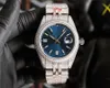Designer Men Watch Diamond Dial Strap rostfritt stål Watchband Date Auto Mechanical Watches Sapphire Glass Mirror Waterproof Wristwatch With Original Box