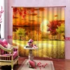 window curtain living room bedroom stereoscopic curtains window The underwater world home improvement blackout cortina