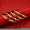 Bangle Golden Bracelets For Women Dubai Bride Wedding Jewelry Bracelet Men Middle East African GiftsBangle