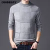 Coodrony męskie swetry zimowe swetr świąteczny mężczyźni pullover mężczyźni kaszmirowy golec pull homme ubrania koszulka hombre h007 220812