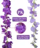 Couronnes De Fleurs Décoratives 110cm Violet Glycine Artificielle Faux Vigne Ratta Guirlande Suspendue Chaîne De Soie Maison Fête De Mariage DécorDécoratif