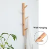 Деревянный настенный крючок для подвесной вешалки для хранения носовой стойки для хранения дома для дома, чтобы повесить шляпы сумки y200429