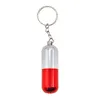 The latest 7.2cm pill smoking keychain hidden detachable metal pipe accessories, colorful styles, support custom LOGO