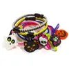 Geisterkopf-Schmuck, Geister-Anhänger-Armband, Kürbis-Reißverschluss-Armbänder, Halloween-Geschenk für Kinder, Charm-Armband, Ornamente, tolle Geschenke