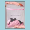 30*40Cm Washing Hine Underwear Bag Mesh Bra Care Laundry Drop Delivery 2021 Bags Clothing Racks Housekee Organization Home Garden Jqfft