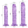 Dildos de geléia macia com forte copo de sucção Dildo realista sem vibrador pênis artificial para fêmeas lésbicas masturbadas brinquedos sexuais 220617