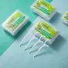 Fabrikpreis Zahnseide-Picks, gewachste Zähne, Mundpflege, dreifach saubere Zahnseide-Picks, gewachste Zähne
