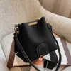 C1 Kvinnor Väskor Simple Pu Frosted Handbag Single Shoulder Bag med mångsidig hinkväska 4 Färger 19*22*21*13CM 50351