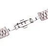 Bracelets de montre en acier inoxydable Bracelet femmes hommes argent bracelet de montre en métal massif 16mm 18mm 20mm 21mm 22mm accessoires 220622