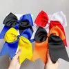 30pcs 8inch Large Cheer Hair Bows Ponytail Holder Elastic Band Handmade per Cheer leading Teen Girls College Sports