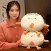 1Pc 30Cm Funny Combined Animal Fruits Cute Bread Plush Toy Stuffed Food Toast Pillow Hand Warmer Creative Gift For Kids J220729