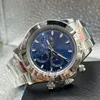 Mens Automatische Mechanische Horloges Sapphire Glas 40mm Rvs Sky Blue Dial Solid Sluiting Montre de Luxe Super Lichtgevende Waterdichte Beweging Horloges