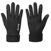 Cinco Dedos Luvas Inverno Quente Ciclismo Camurça Tela de Toque Silicone Anti-Slip Sport Wind Prova Thermal