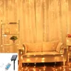Strings Solar Curtain String Light Outdoor Waterproof LED Holiday DecorLED