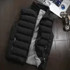 Herenjacks mouwloze jas heren mode warme herfst winter casual vest naar beneden katoenen vesten plus maat 5xl mannen kledingveste hommemen