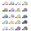 UPS 21 color Men's and women's tie dyed hat Party Favor gradient colors old hole baseball Hats Korean wash peaked caps