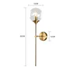 Wall Lamp Modern Glass For Bedroom Bedside Reading Fixture Stairs Corridor Nordic Bathroom Mirror Brass Lighting Restaurant DecoWall