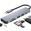 6 in 1 USB HUB C HUB USB C Typ-c zu USB 3,0 HDMI-Kompatible Dock für MacBook Pro für Nintendo Schalter USB-C Typ C 3,0 Splitter