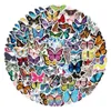 50pcs Butterfly Butterfly adesivos de animais mariposas de graffiti infantis de skate de skate para motocicletas adesivos de bicicleta de bicicleta por atacado