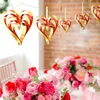 Украшение вечеринки 4pcs/set Red Love Heart Потолочный потолок подвесной вихрь подвесный блеск картон картон валентин