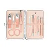 Callus Shavers small 10-piece nail clipper set pink cute and convenient 1set