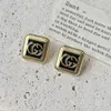 15 -stylowy projektant marki 18k złoty litera stadnina 925 Srebrne długi nurkowania kolczyki perły kryształowy kolczyki luksusowe akcesoria biżuterii