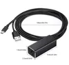 Adaptateur de câble Ethernet Micro USB vers RJ45 carte réseau 10/100 Mbps pour Fire TV Stick Google Home Mini/Chromecast Ultra