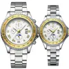 Nowe modne zegarek zegarków mechanicznych 40 mm Business Wristwatches Life Waterproof ze stali nierdzewnej STWATKIE STATYCZNE