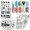 Nail Art Stamping Templates Plates Set Flower Butterfly Geometric Scheme Design Nails Image Stamp Stainless Steel Plates Manicure Tools