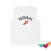 2022 Noah Tops Tops Men Women Classic Cross Vest Casual Cotton Casual Tee Summer Tirtt220721