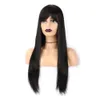 新しいスタイリッシュな女性の長い黒いストレートコスプレの髪のフルウィッグ