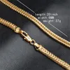 Chaînes Chaîne En Or Collier Bijoux De Mode 18 K 6 MM 50 CM 20 Pouces Hommes Motif Géométrique Serpent ChainChains Sidn22