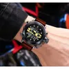 Wristwatches Men's Quartz Watch Digital Analog LED Dual Display EL Back Light Military Army Sports Male Wristwatch Clock 3atm Waterproof