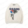 22SS Men Designer Sweinshirts de alta calidad Soodies Coconut Tree Tree Algodón Algodón informal de moda de alta calidad Naranja blanca S-XL
