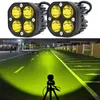 Ensemble auxiliaire de phare antibrouillard LED pour motos, pour tout-terrain, 4X4, 4WD, ATV, SUV, phare de voiture avec interrupteur