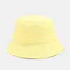 Mode hatt unisex sommar vikbar hink hatt kvinnor utomhus solskyddsmedel bomull fiske jakt mössa män bob chapeau sol hattar